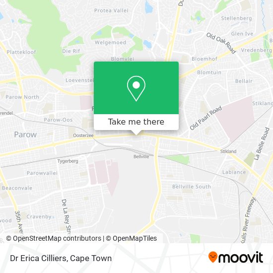 Dr Erica Cilliers map