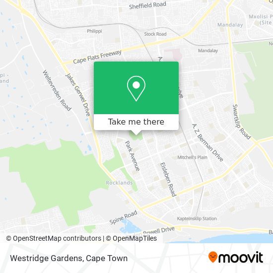 Westridge Gardens map