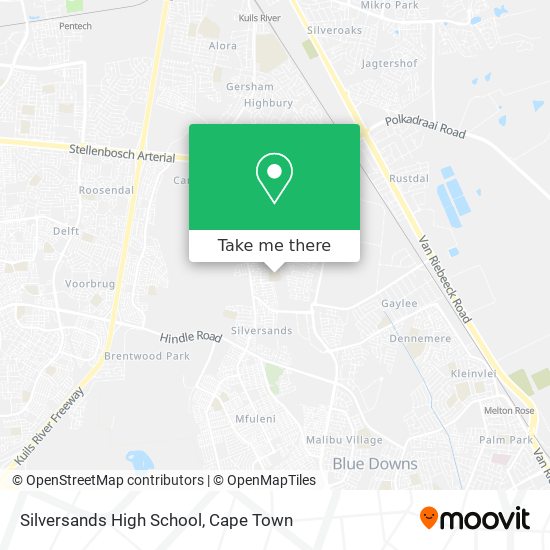 Silversands High School map