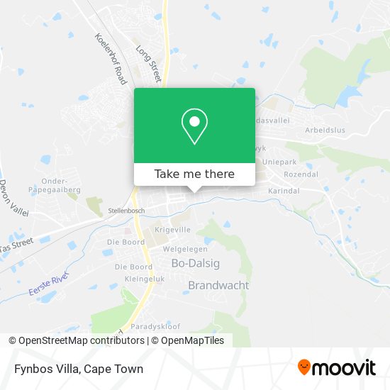 Fynbos Villa map