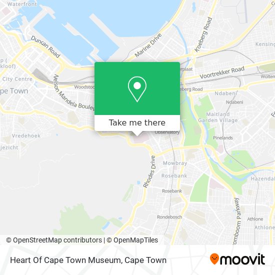 Heart Of Cape Town Museum map