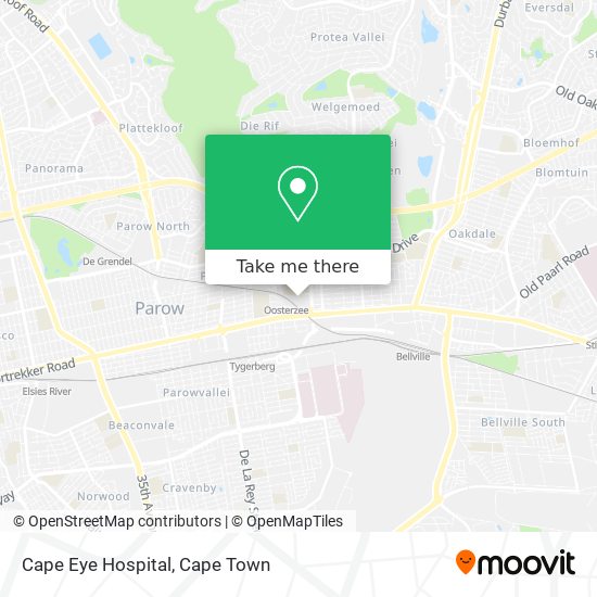 Cape Eye Hospital map
