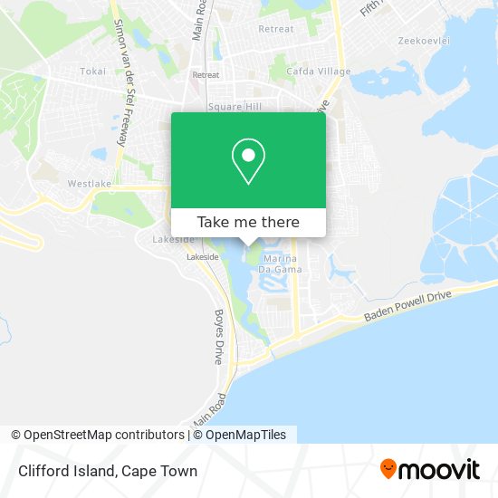 Clifford Island map