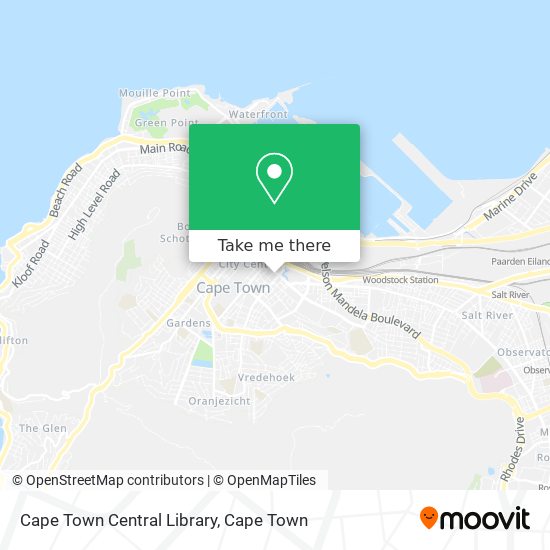 Cape Town Central Library map