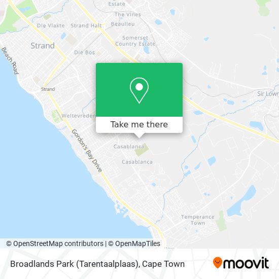 Broadlands Park (Tarentaalplaas) map