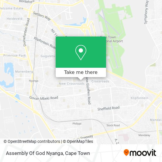 Assembly Of God Nyanga map