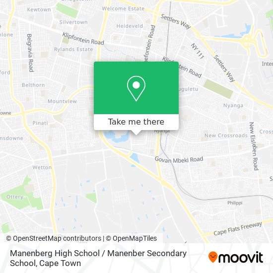 Manenberg High School / Manenber Secondary School map