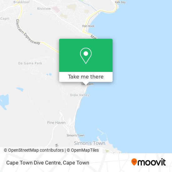 Cape Town Dive Centre map