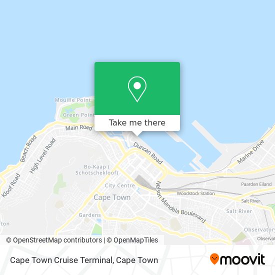 Cape Town Cruise Terminal map