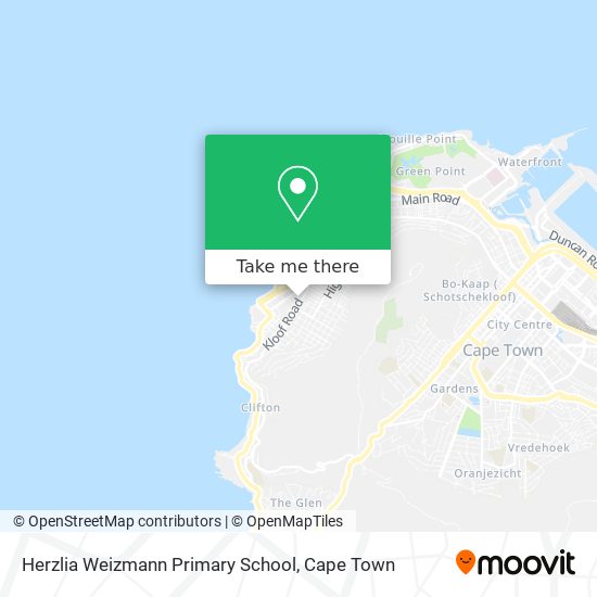 Herzlia Weizmann Primary School map