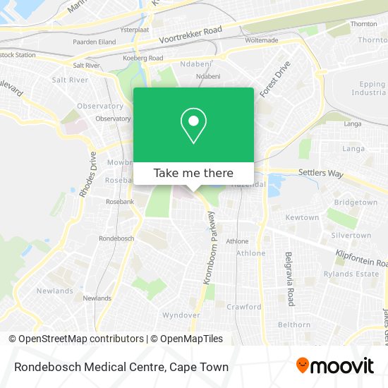 Rondebosch Medical Centre map