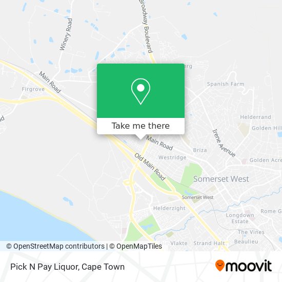 Pick N Pay Liquor map