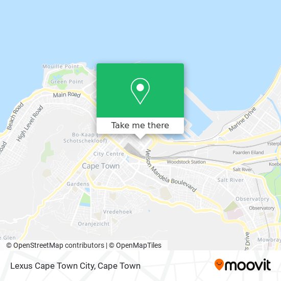 Lexus Cape Town City map