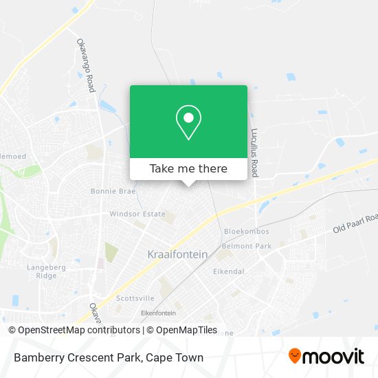 Bamberry Crescent Park map