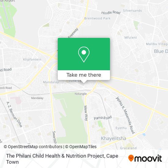 The Philani Child Health & Nutrition Project map