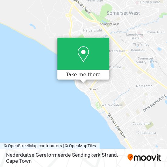 Nederduitse Gereformeerde Sendingkerk Strand map