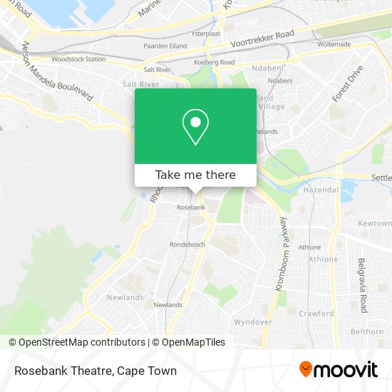 Rosebank Theatre map