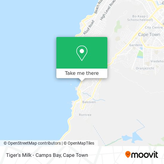 Tiger's Milk - Camps Bay map