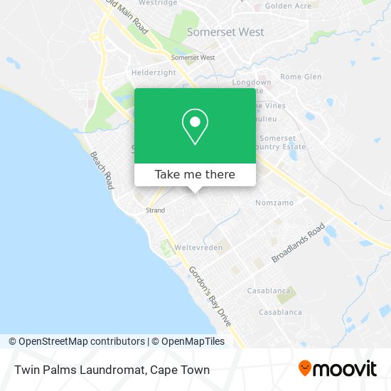 Twin Palms Laundromat map