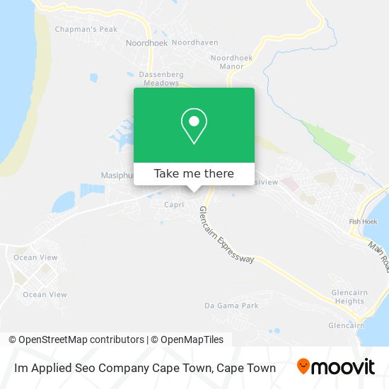 Im Applied Seo Company Cape Town map