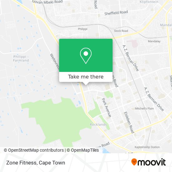 Zone Fitness map