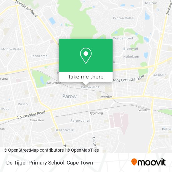 De Tijger Primary School map