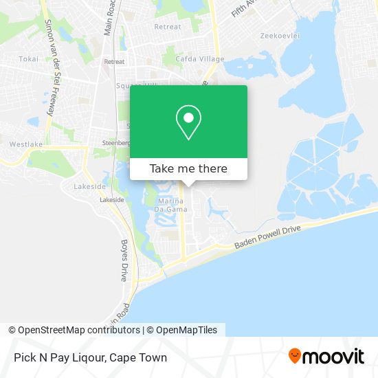 Pick N Pay Liqour map