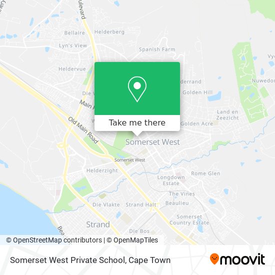 Somerset West Private School map