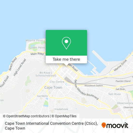 Cape Town International Convention Centre (Cticc) map