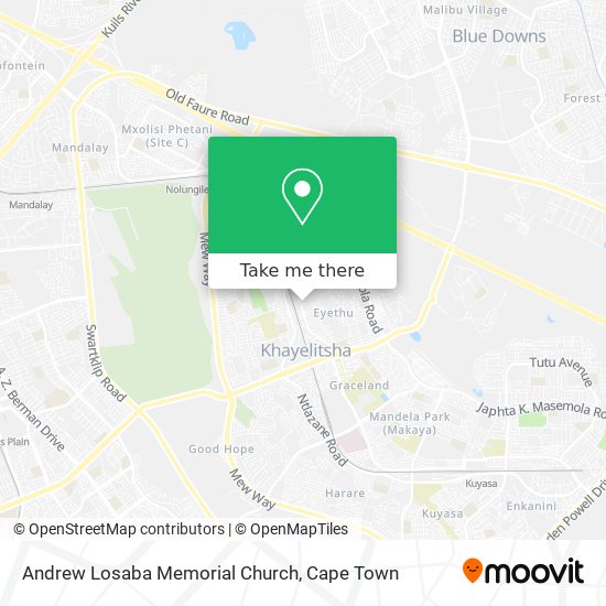 Andrew Losaba Memorial Church map