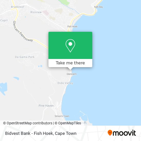 Bidvest Bank - Fish Hoek map