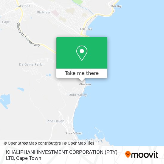 KHALIPHANI INVESTMENT CORPORATION (PTY) LTD map