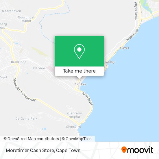 Moretimer Cash Store map