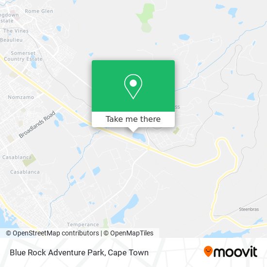 Blue Rock Adventure Park map