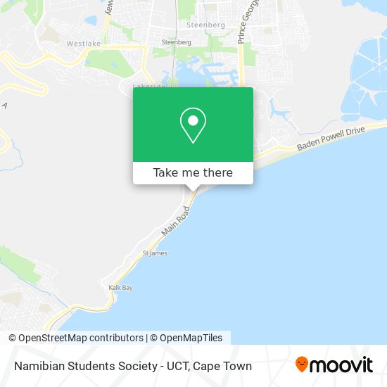 Namibian Students Society - UCT map