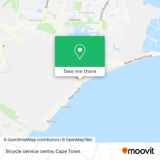 Bicycle service centre map