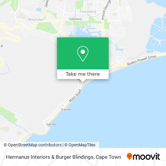 Hermanus Interiors & Burger Blindings map