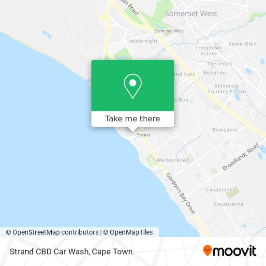Strand CBD Car Wash map