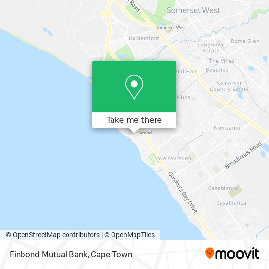 Finbond Mutual Bank map