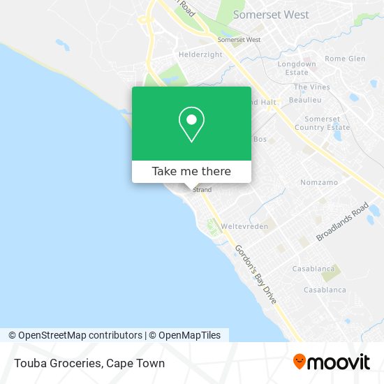 Touba Groceries map