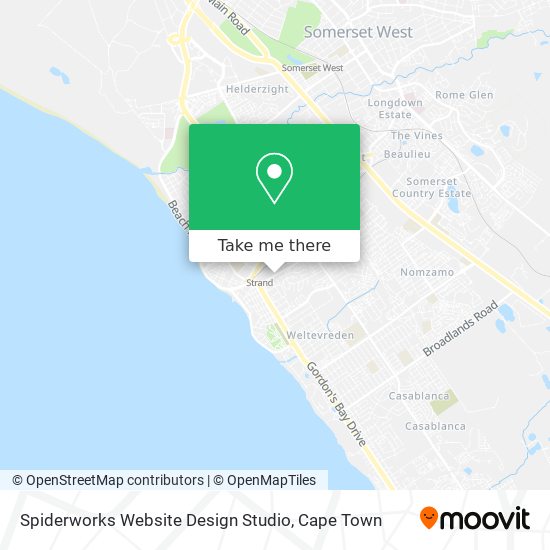 Spiderworks Website Design Studio map