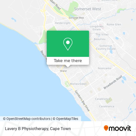 Lavery B Physiotherapy map