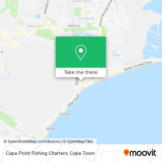 Cape Point Fishing Charters map