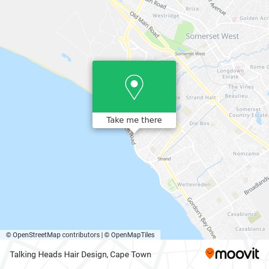Talking Heads Hair Design map