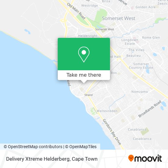 Delivery Xtreme Helderberg map