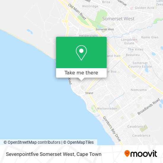 Sevenpointfive Somerset West map