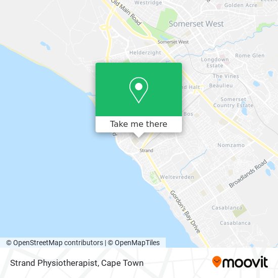 Strand Physiotherapist map