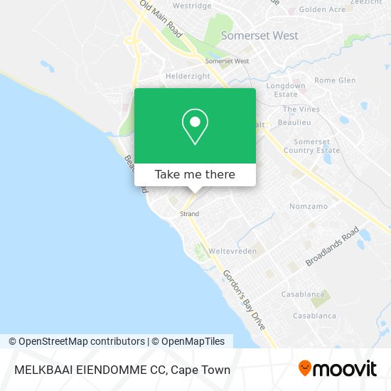 MELKBAAI EIENDOMME CC map