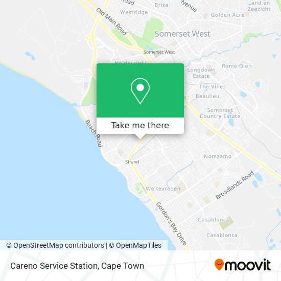 Careno Service Station map