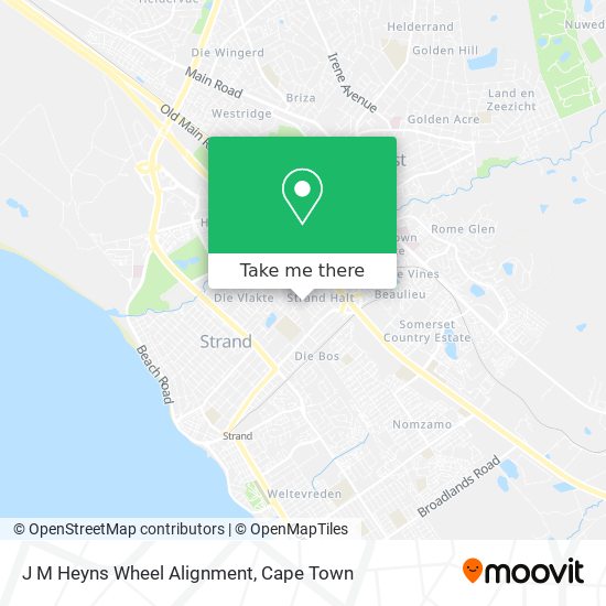 J M Heyns Wheel Alignment map